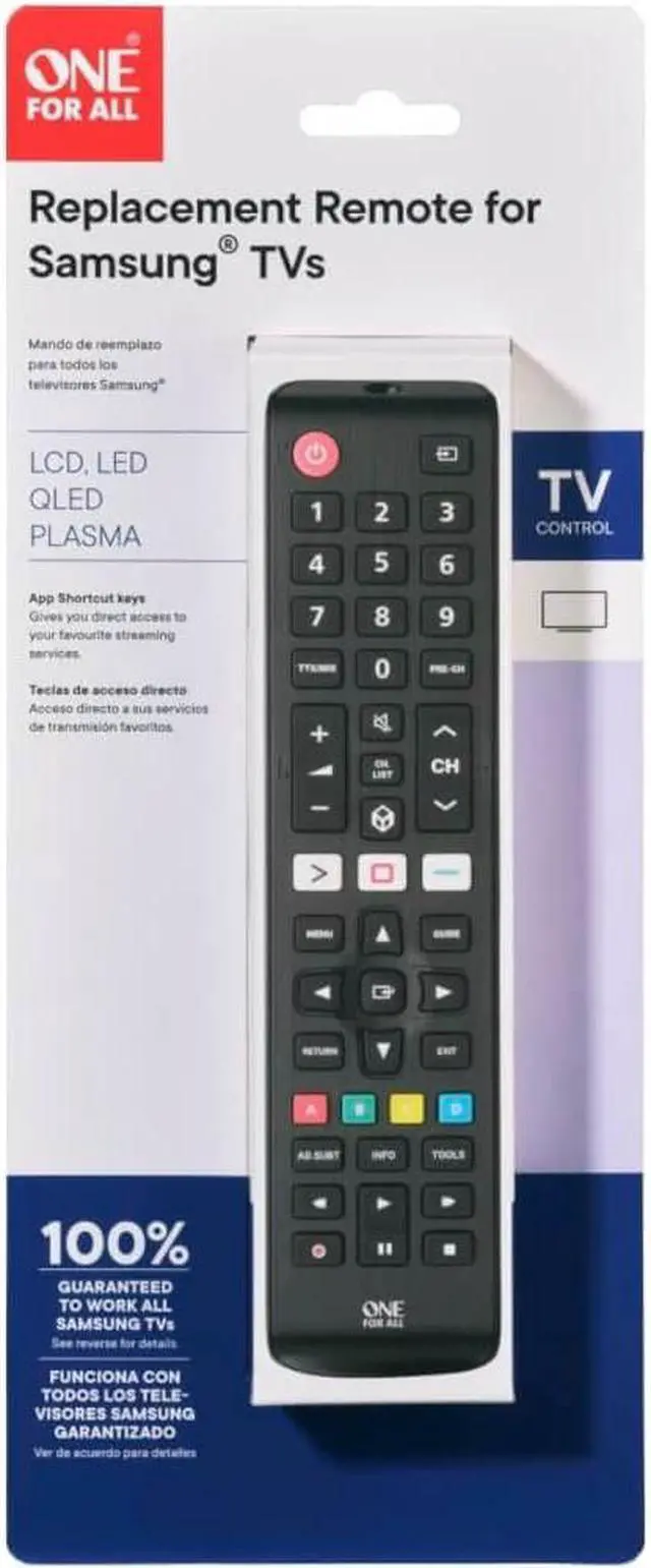 Alt view image 4 of 4 - One For All URC4810 Replacement Remote Control for Samsung TVs