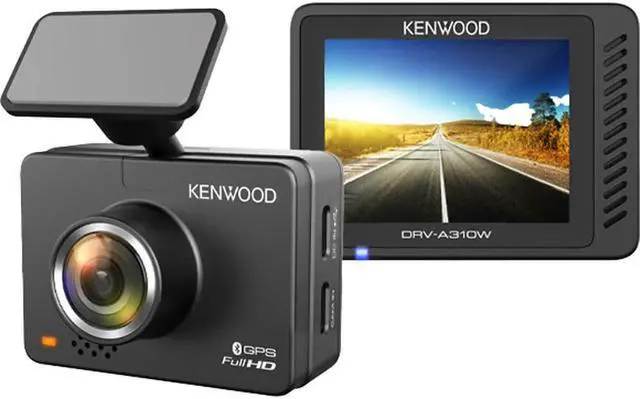 Alt view image 2 of 11 - Kenwood DRVA310W GPS Integrated Dashboard Camera with Wireless Link