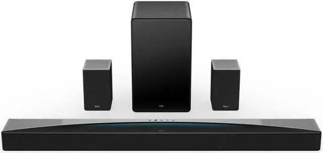 Main image of TCL Q85H Q Class 7.1.4 Channel Sound Bar with Wireless Subwoofer and Surround Speakers - Black