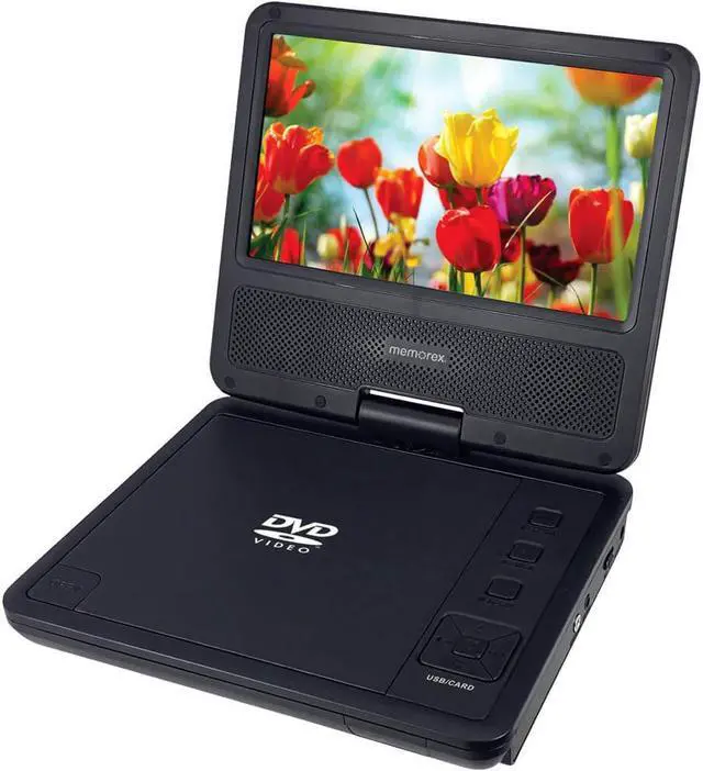 Main image of Memorex MXSDV07 7 inch Portable DVD Player with Swivel Screen