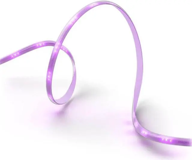 Alt view image 2 of 7 - Hue 589937 Solo White and Color Ambiance Lightstrip - 33 Ft