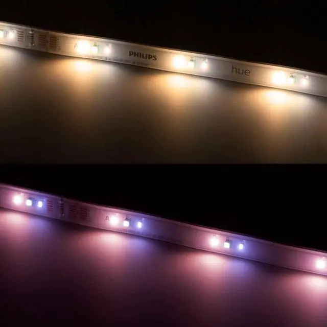 Alt view image 5 of 7 - Hue 589937 Solo White and Color Ambiance Lightstrip - 33 Ft