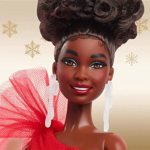Alt view image 2 of 7 - Mattel HRM66 Barbie Signature 2024 Holiday Doll - Brunette