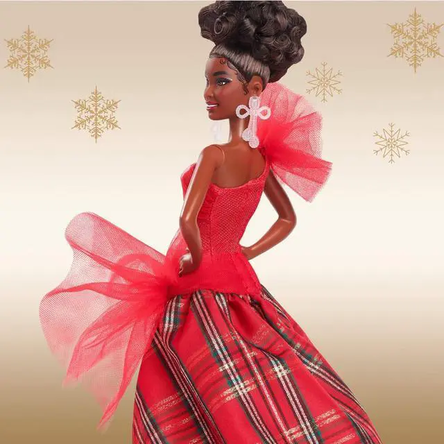 Alt view image 3 of 7 - Mattel HRM66 Barbie Signature 2024 Holiday Doll - Brunette