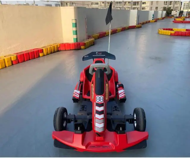 Alt view image 3 of 6 - DeLorean F100RED Racing Go Kart - Red