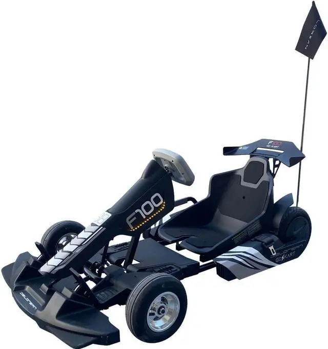 Main image of DeLorean F100BLK Racing Go Kart - Black