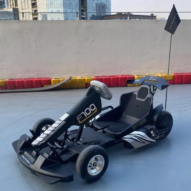Alt view image 3 of 3 - DeLorean F100BLK Racing Go Kart - Black