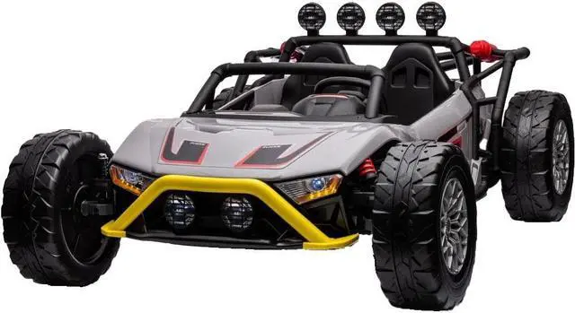 Main image of Freddo Monster 2 Seater Ride-On Vehicle - Gray