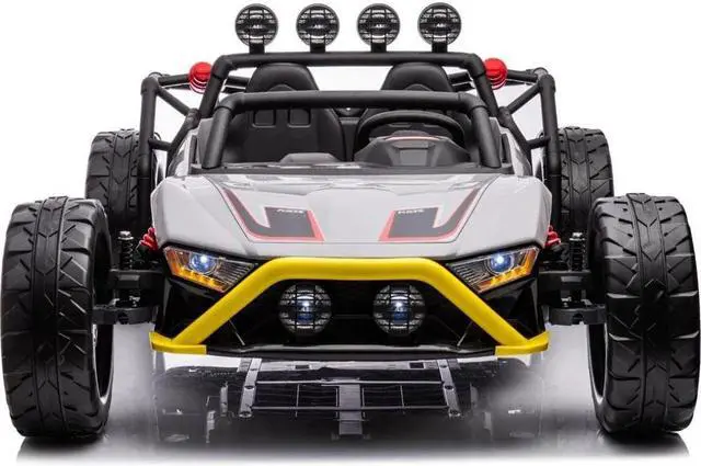 Alt view image 2 of 5 - Freddo Monster 2 Seater Ride-On Vehicle - Gray