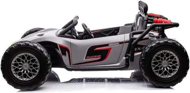 Alt view image 3 of 5 - Freddo Monster 2 Seater Ride-On Vehicle - Gray