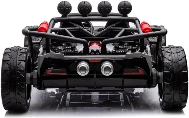 Alt view image 5 of 5 - Freddo Monster 2 Seater Ride-On Vehicle - Gray