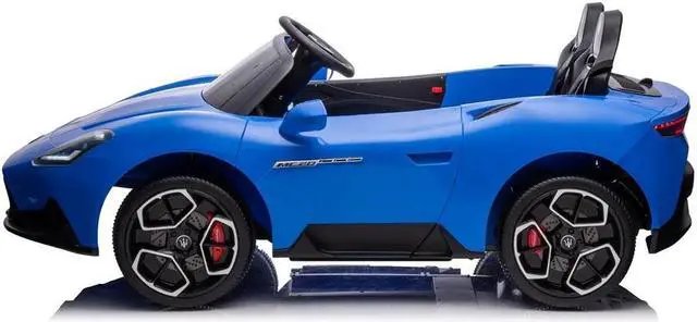 Alt view image 4 of 5 - Freddo 4x4 Maserati Mc20 2 Seater Ride-On Vehicle - Blue