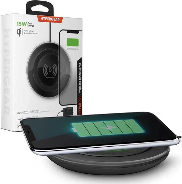 Main image of Hypergear 15653 ChargePad Pro Wireless Charging Pad - Black