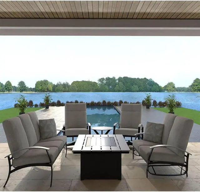 Alt view image 4 of 4 - Telescope Casual BG8878401 Belle Isle Cape Outdoor Swivel Rocker Chair