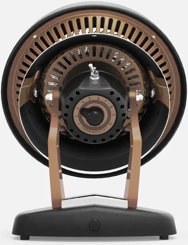 Alt view image 5 of 6 - Vornado VHEATGM Whole Room Vintage Heater - Gunmetal