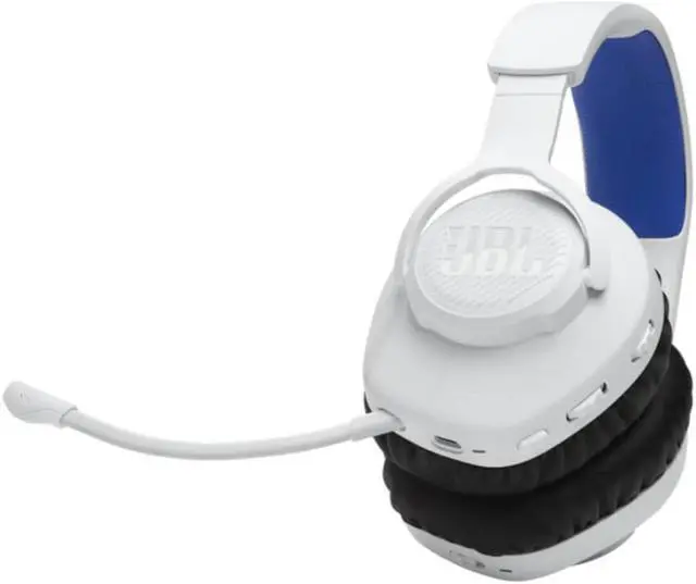 Alt view image 7 of 14 - JBL Q360PWLWHTBL Quantum 360P Over the Ear Gaming Headset - White/Blue