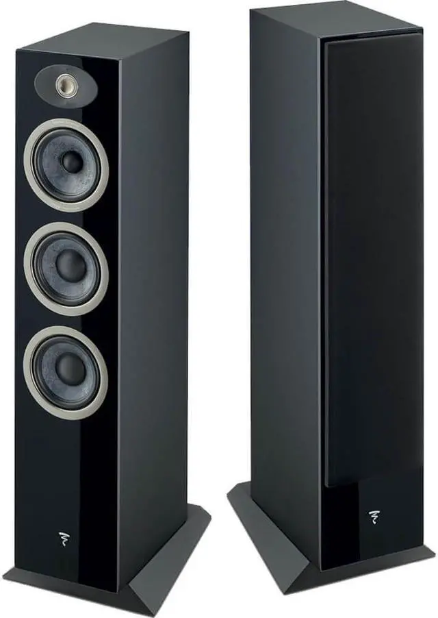 Alt view image 2 of 6 - Focal VESTIAN2BLK Vestia No. 2 3-Way Floorstanding Speaker (Each) - High Gloss Black