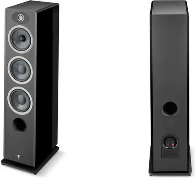 Alt view image 5 of 6 - Focal VESTIAN2BLK Vestia No. 2 3-Way Floorstanding Speaker (Each) - High Gloss Black