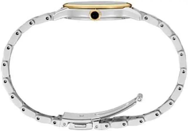 Alt view image 2 of 3 - Seiko SRZ550 Diamond Collection Womens Quartz Watch - Ivory/Stainless Steel