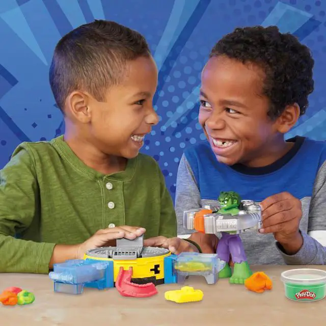 Alt view image 5 of 7 - Hasbro F9826 Play-Doh Hulk Smash & Squish Playset with Hulk Action Figure