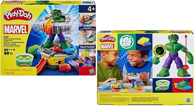 Alt view image 2 of 7 - Hasbro F9826 Play-Doh Hulk Smash & Squish Playset with Hulk Action Figure
