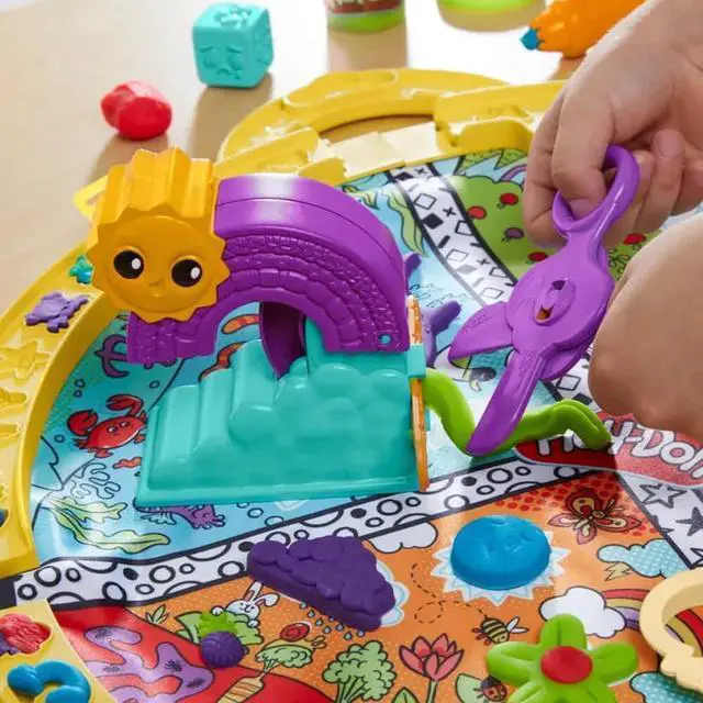 Alt view image 2 of 7 - Hasbro F9143 Play-Doh Fold and Go Playmat Starter Set
