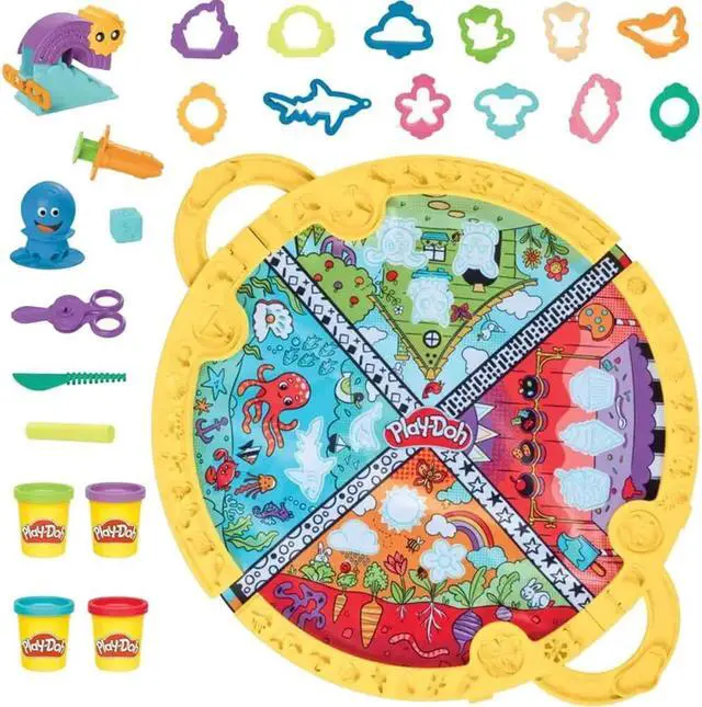 Main image of Hasbro F9143 Play-Doh Fold and Go Playmat Starter Set