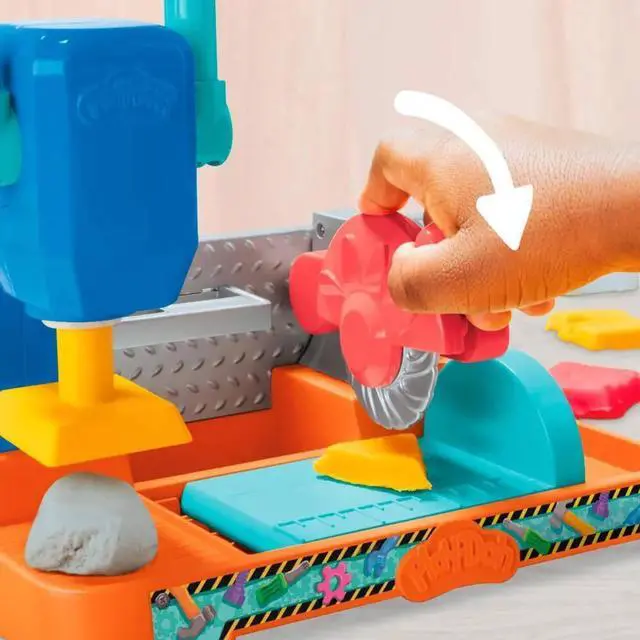 Alt view image 4 of 7 - Hasbro F9141 Play-Doh Stamp and Saw Tool Bench Playset
