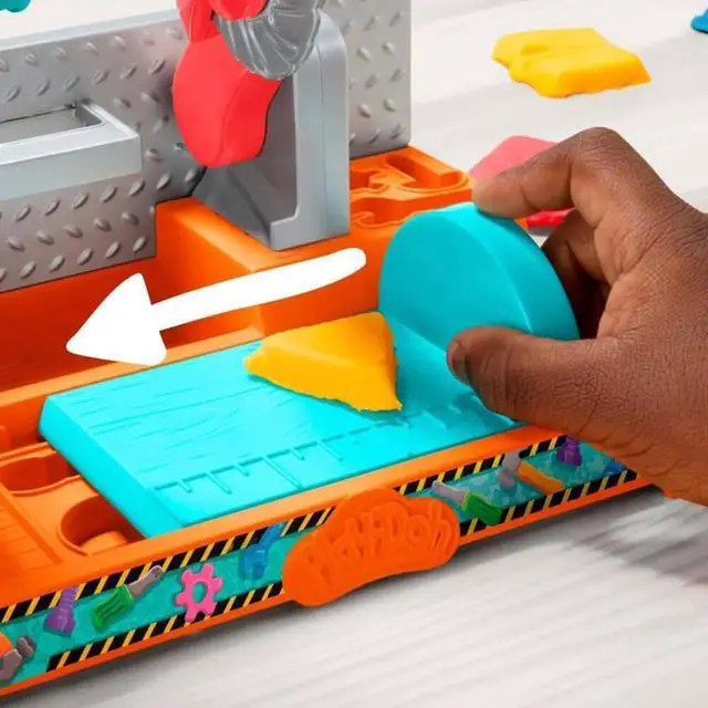 Alt view image 5 of 7 - Hasbro F9141 Play-Doh Stamp and Saw Tool Bench Playset