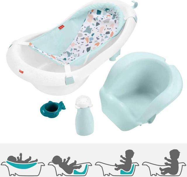 Alt view image 2 of 6 - Fisher-Price GPN17 4-in-1 Sling N Seat Baby Bath Tub - Pacific Pebble