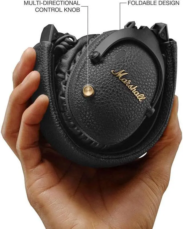 Alt view image 4 of 7 - Marshall MONITOR3ANCB Monitor III Noise Canceling Over-Ear Bluetooth Headphones