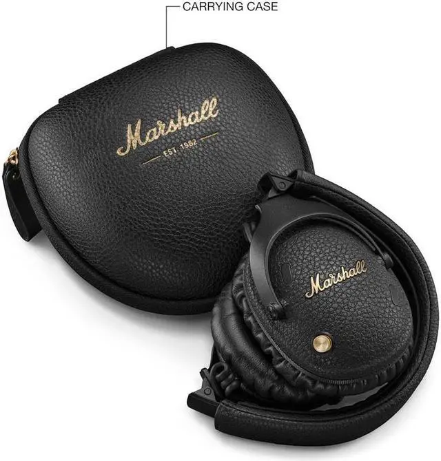 Alt view image 5 of 7 - Marshall MONITOR3ANCB Monitor III Noise Canceling Over-Ear Bluetooth Headphones