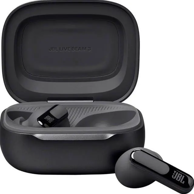 Alt view image 2 of 14 - JBL LIVEBEAM3BLK Live Beam 3 True Wireless Noise Cancelling Earbuds w/ Smartcase - Black