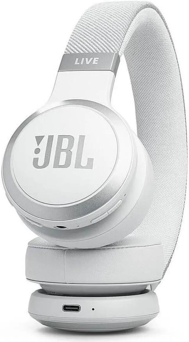 Alt view image 4 of 14 - JBL LIVE670NCWHT Live 670NC On-Ear Headphones - White