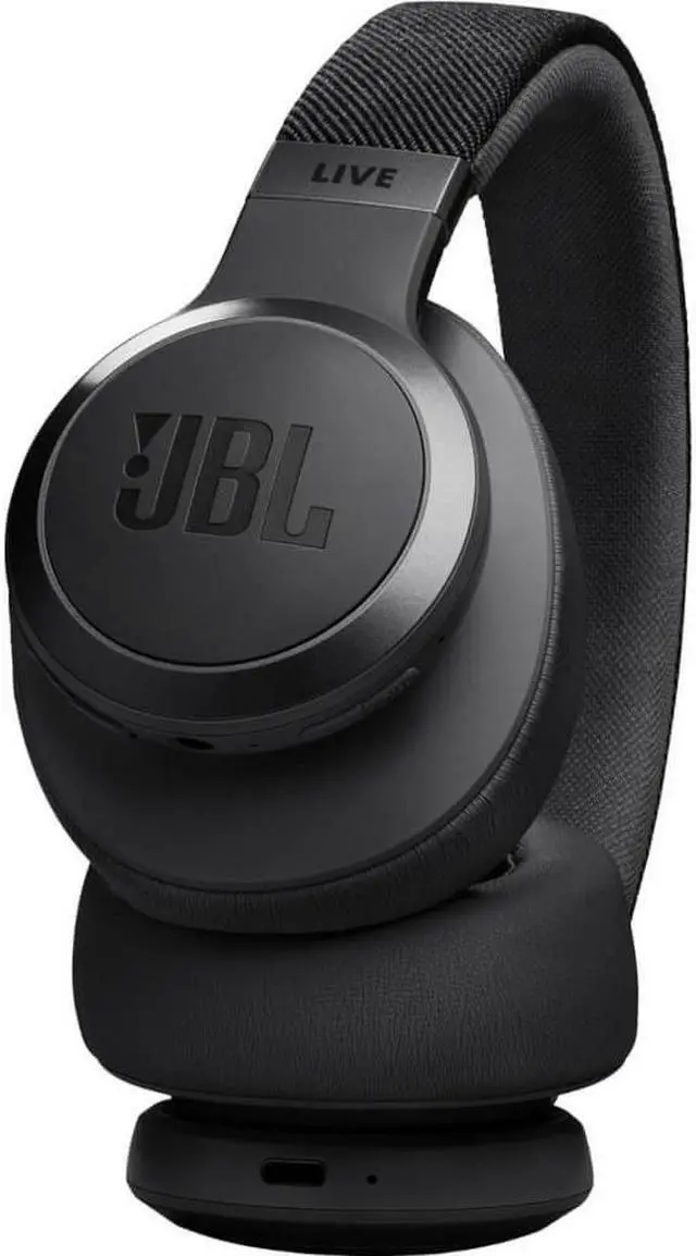 Alt view image 4 of 8 - JBL LIVE770NCBLK Live 770NC Wireless Over-Ear Adaptive Noise Canceling Headphones - Black