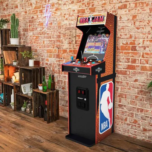 Alt view image 5 of 9 - Arcade1up ARCU400811 NBA Jam Deluxe 2-Player Arcade Cabinet