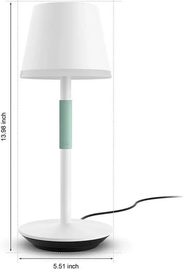 Alt view image 4 of 6 - Hue 576447 Philips Go White Portable Table Lamp