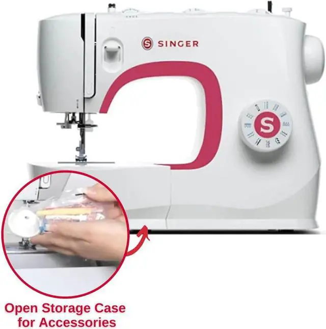 Alt view image 6 of 7 - Singer MX231FR MX231 Portable Lightweight Sewing Machine - Factory Refurbished