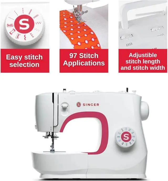Alt view image 7 of 7 - Singer MX231FR MX231 Portable Lightweight Sewing Machine - Factory Refurbished