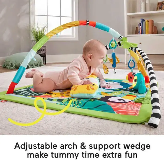 Alt view image 3 of 6 - Fisher-Price HJW08 3-In-1 Rainforest Sensory Gym