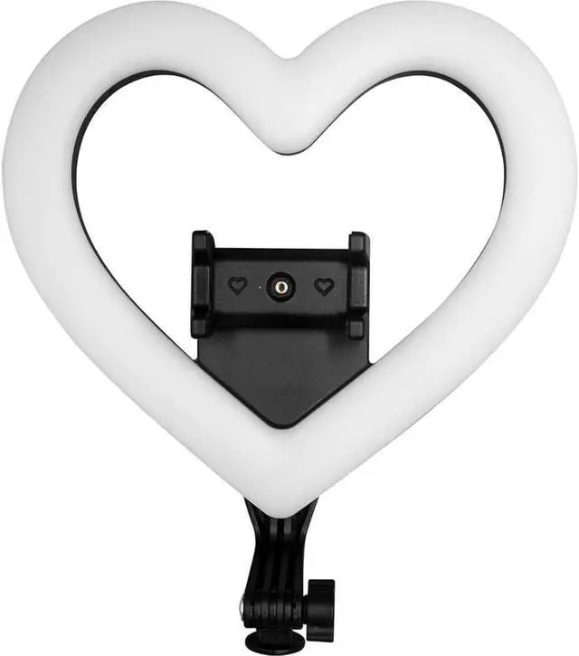 Alt view image 2 of 7 - Supersonic SC2310SRH 10 inch Heart Shaped Selfie Ring Light
