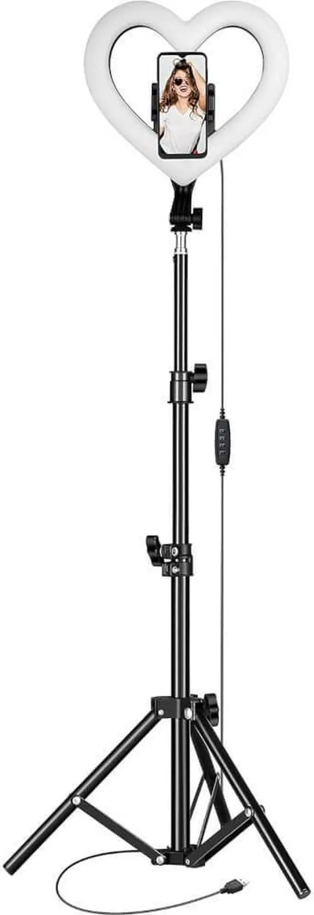 Main image of Supersonic SC2310SRH 10 inch Heart Shaped Selfie Ring Light