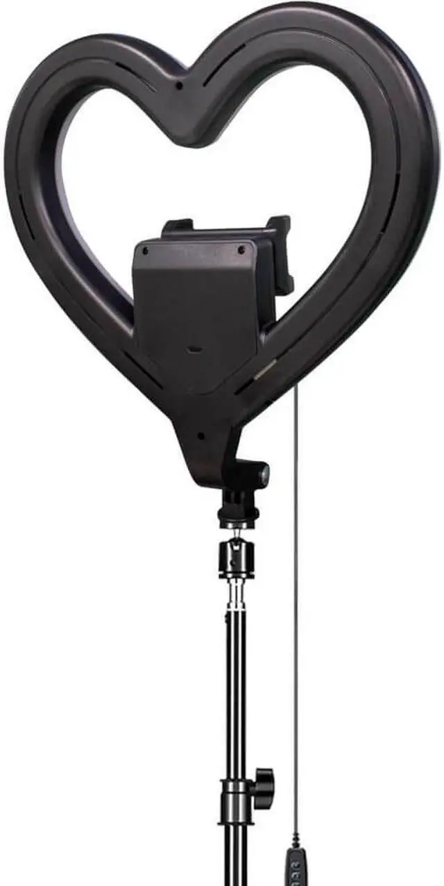 Alt view image 3 of 7 - Supersonic SC2310SRH 10 inch Heart Shaped Selfie Ring Light