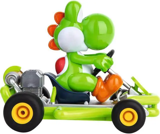 Alt view image 4 of 7 - Carrera 370200988 2.44 GHz Mario Kart Pipe Kart RC Car - Yoshi