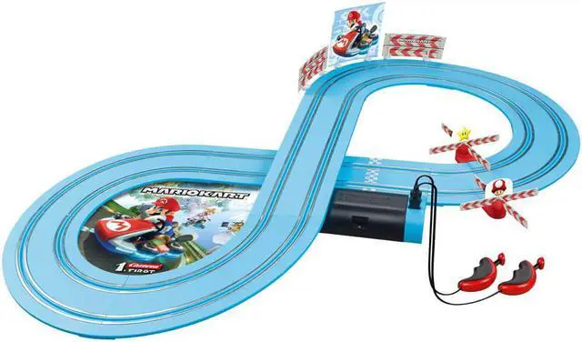 Alt view image 2 of 6 - Carrera 20063024 Mario Kart Mario vs. Peach First Beginner Slot Car Racing Set