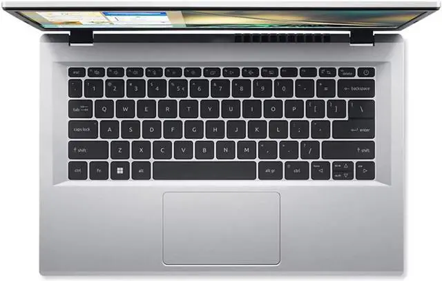 Alt view image 3 of 7 - Acer 14 inch Aspire 3 Laptop - Intel Core i3-N305 - 8GB/128GB - Silver