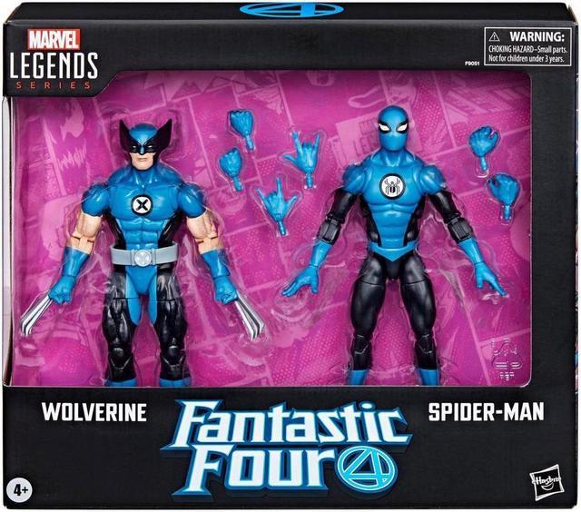 Alt view image 2 of 4 - Hasbro F9051 6 inch Marvel Legends Series Wolverine and Spider-Man Action Figures