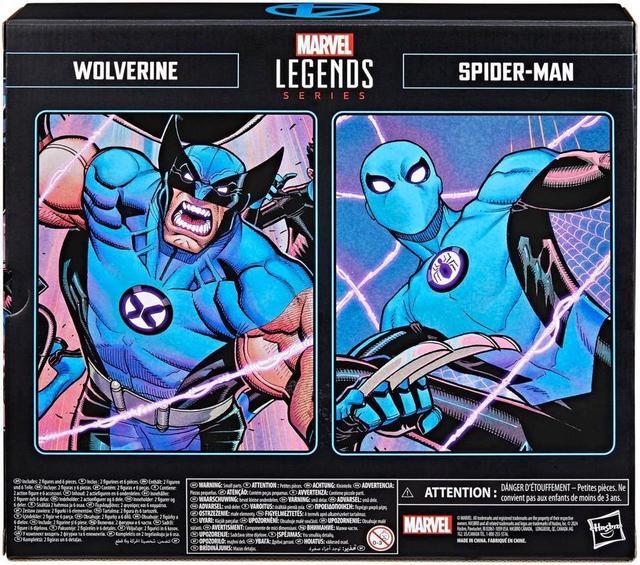 Alt view image 3 of 4 - Hasbro F9051 6 inch Marvel Legends Series Wolverine and Spider-Man Action Figures