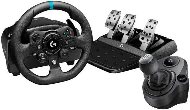 Main image of Logitech LOGG923XBXBU 923 Steering Wheel and Shifter Knob Bundle for Xbox Series XlS, PC