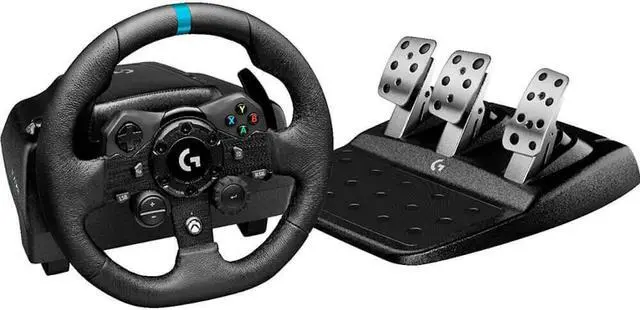 Alt view image 2 of 3 - Logitech LOGG923XBXBU 923 Steering Wheel and Shifter Knob Bundle for Xbox Series XlS, PC